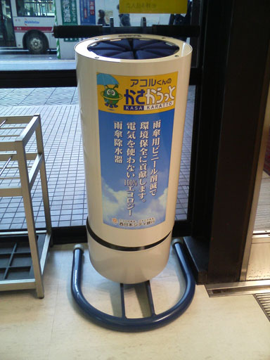 A non-electric umbrella dryer
